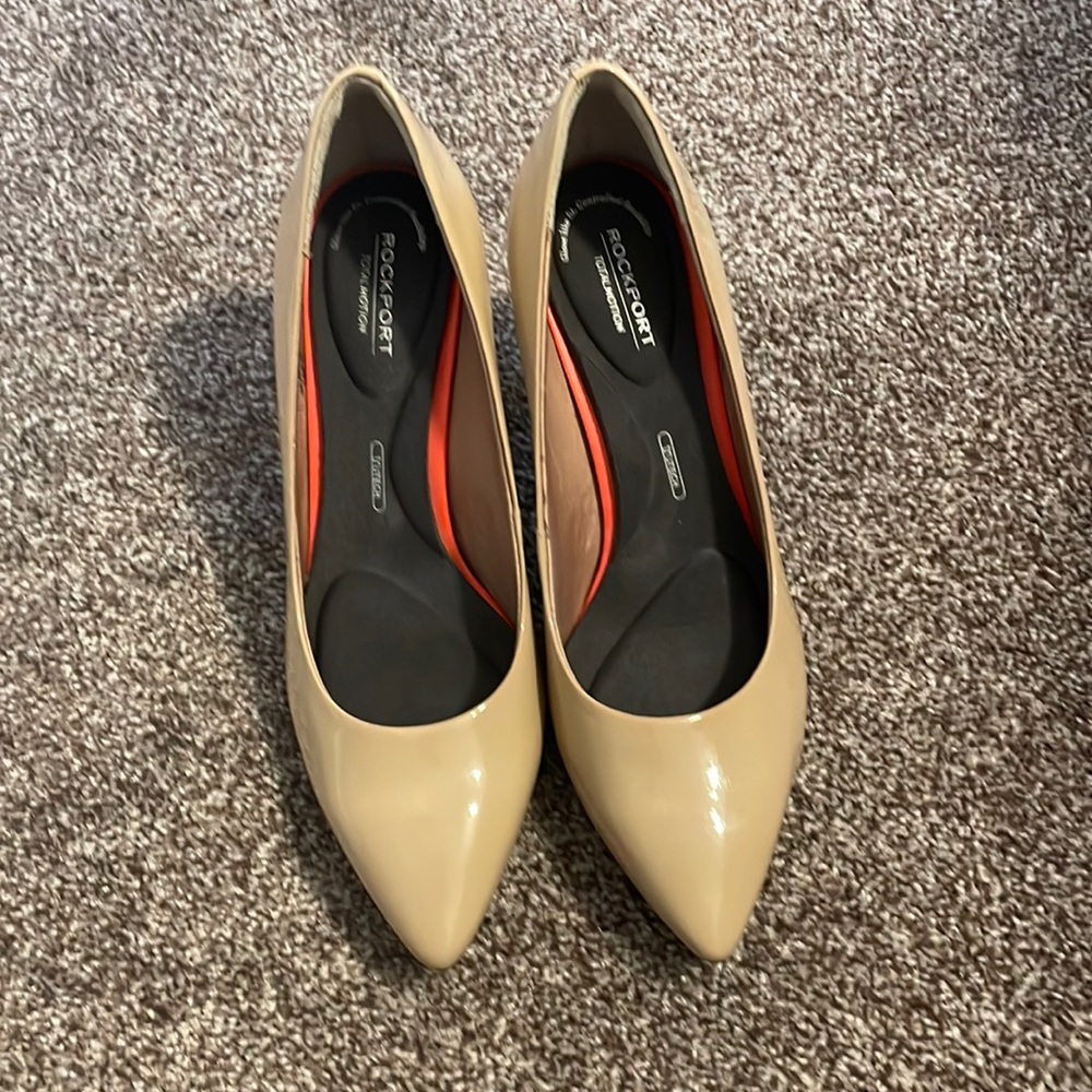 Rockport high heels- tan in color. Size 7.5